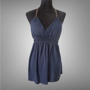 Delirious Navy racer back babydoll